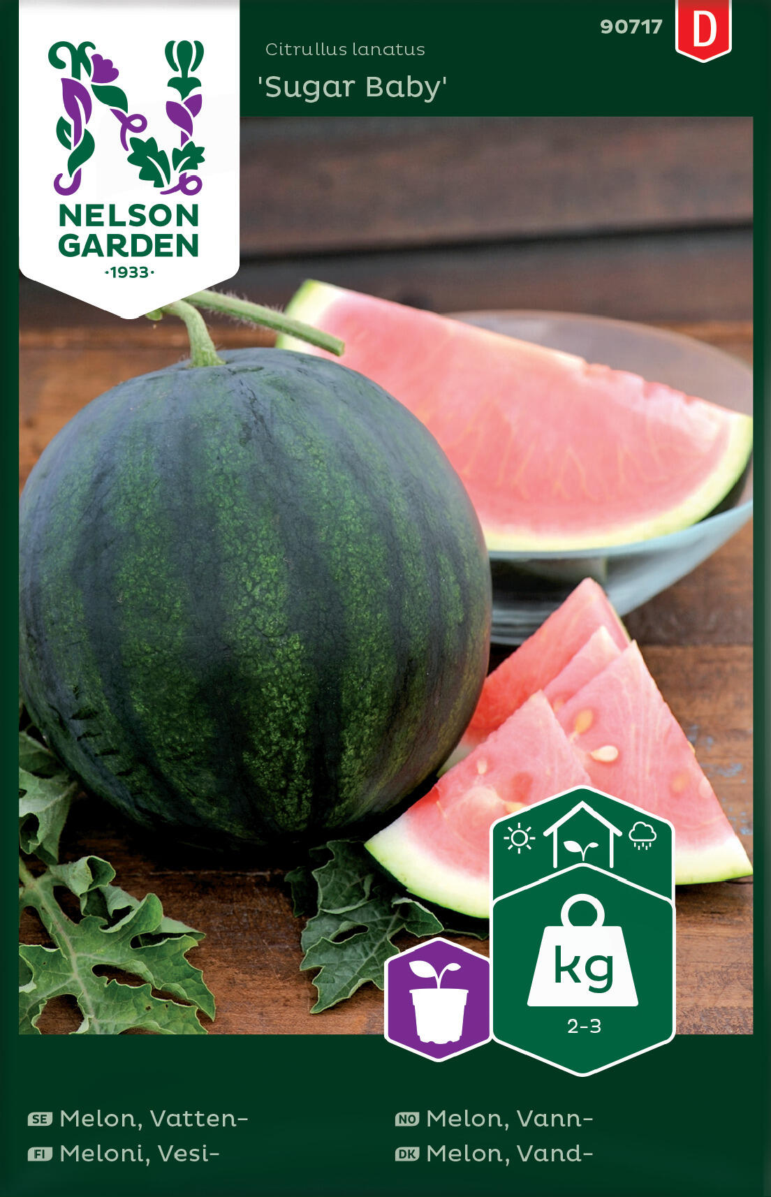 Melon, Vatten-, Sugar Baby